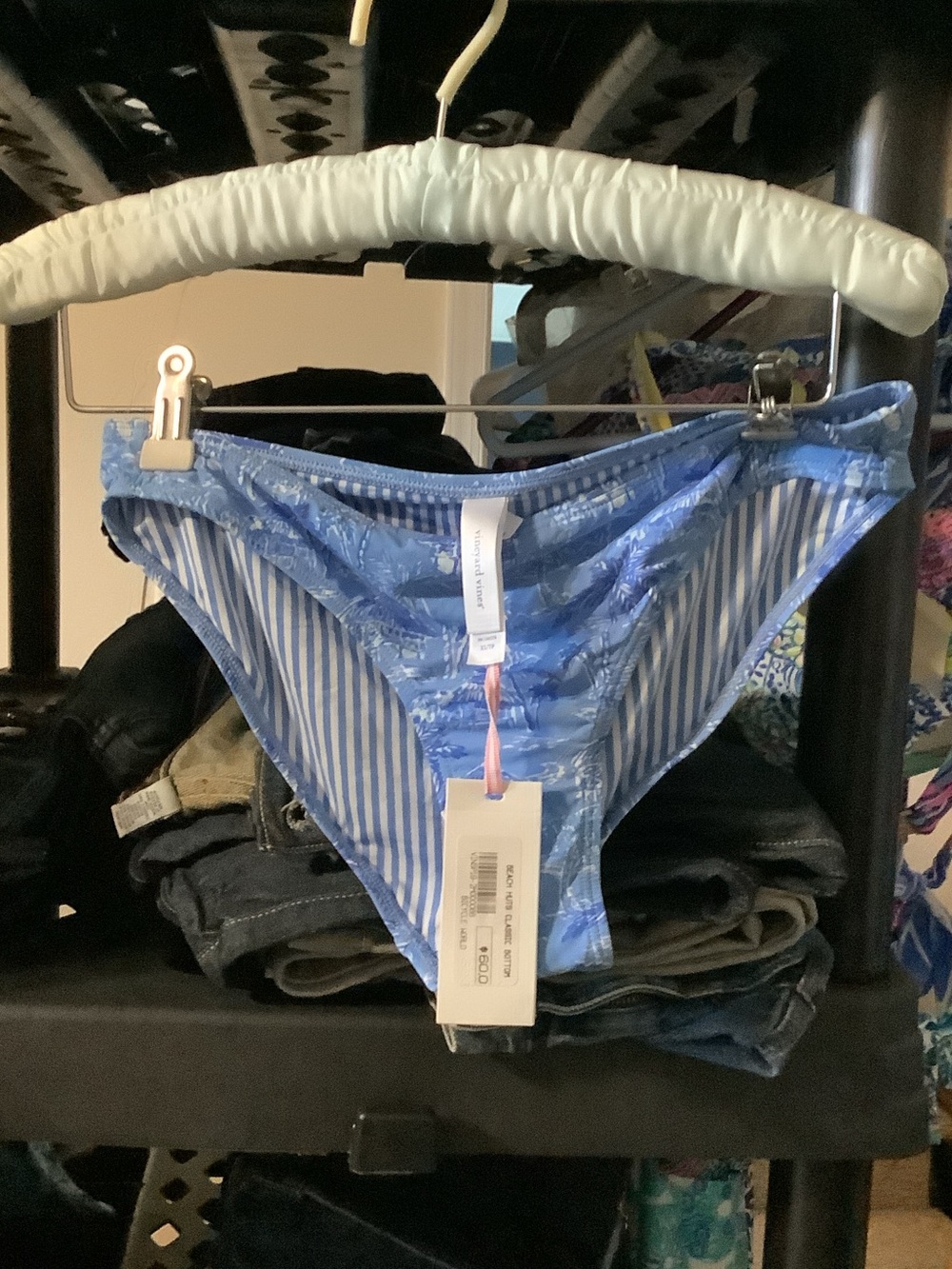 Vineyard Vines Blue Striped & Floral Women’s Beach nuts classic Swim Bottoms